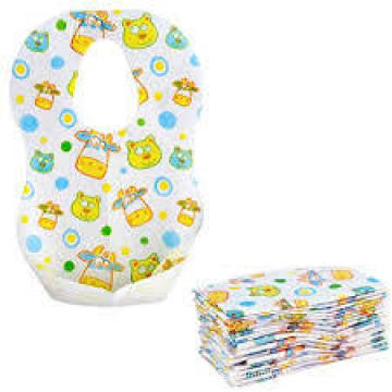 Disposable Nonwoven Printed Baby Bibs